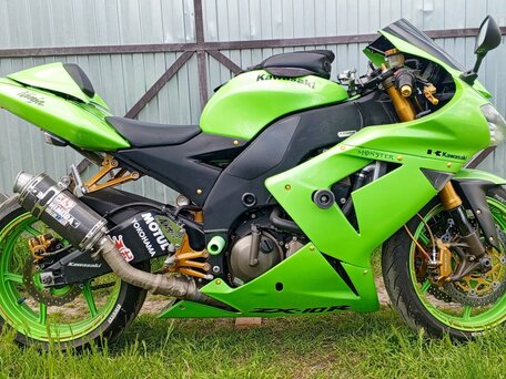 2004 Kawasaki ZX-10R Ninja, зелёный, 530000 рублей, вид 1