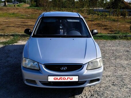 2006 Hyundai Accent ТагАЗ II, серебристый, 400000 рублей, вид 2
