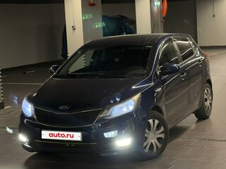 2016 Kia Rio III Рестайлинг, синий, 750000 рублей, вид 2