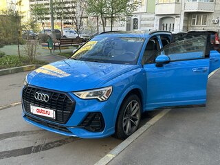2021 Audi Q3 45 TFSI II (F3), голубой, 3700000 рублей, вид 3