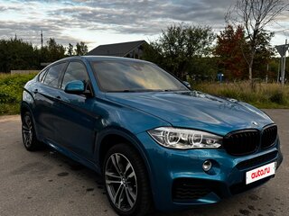 2018 BMW X6 30d II (F16), голубой, 5100000 рублей, вид 1