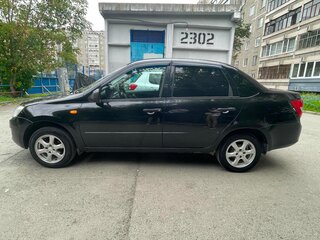 2012 Lada (ВАЗ) Granta I, чёрный, 365000 рублей, вид 4
