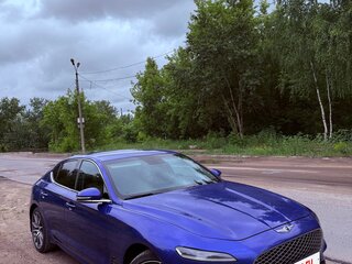 2022 Genesis G70 I Рестайлинг, синий, 3800000 рублей, вид 2