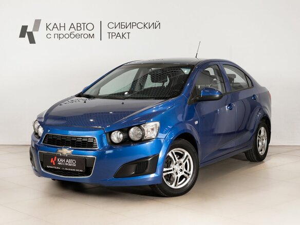 2012 Chevrolet Aveo II, синий, 680000 рублей
