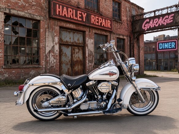 1995 Harley-Davidson Heritage, белый, 850000 рублей