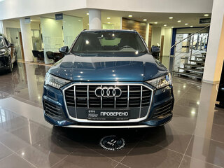 2020 Audi Q7 45 TDI II (4M) Рестайлинг, синий, 6855000 рублей, вид 2