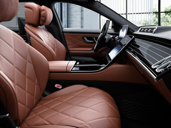 2026 Mercedes-Benz S-Класс 580 4MATIC VII (W223), серый - вид 4