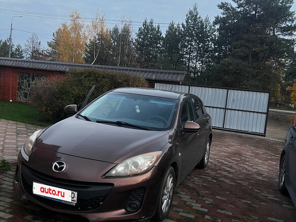 2012 Mazda 3 II (BL) Рестайлинг, коричневый, 730000 рублей