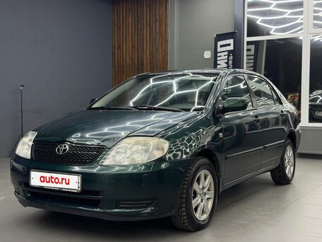 2002 Toyota Corolla IX (E120, E130), зелёный, 261000 рублей, вид 1