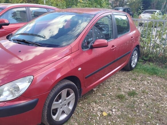 2003 Peugeot 307 I, красный, 290000 рублей - вид 3