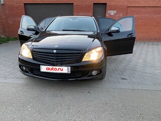 2007 Mercedes-Benz C-Класс 180 Kompressor III (W204), чёрный, 955000 рублей, вид 3