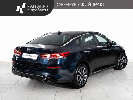 2019 Kia Optima IV Рестайлинг, синий, 1790000 рублей, вид 3