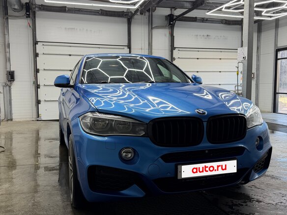 2017 BMW X6 40d II (F16), синий, 4100000 рублей - вид 1