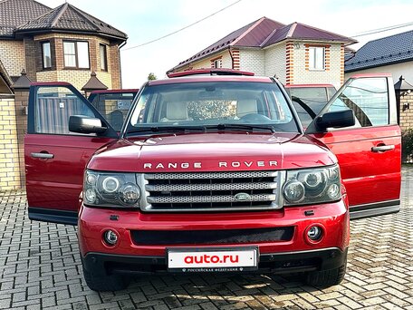 2007 Land Rover Range Rover Sport Supercharged I, красный, 1100000 рублей, вид 3