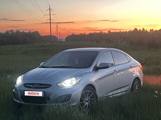 2012 Hyundai Solaris I, голубой, 600000 рублей, вид 1