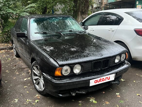 1991 BMW 5 серии 520i III (E34), чёрный, 245000 рублей