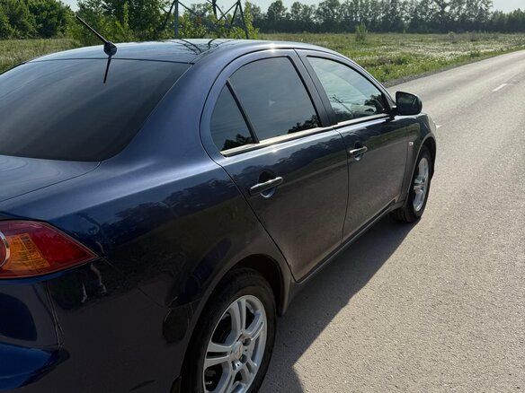 2007 Mitsubishi Lancer X, синий - вид 5