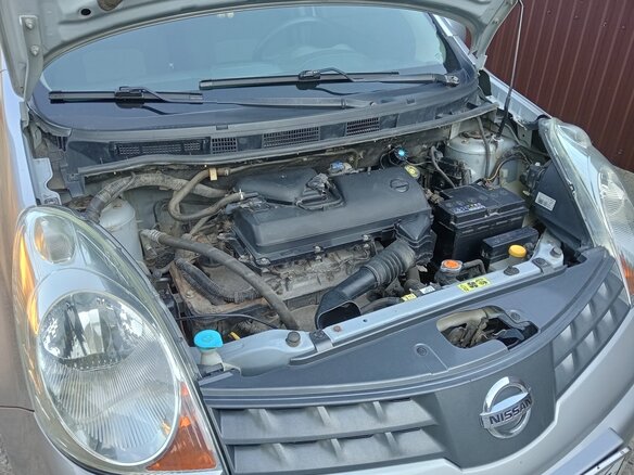 2008 Nissan Note I Рестайлинг, серебристый, 530000 рублей - вид 7