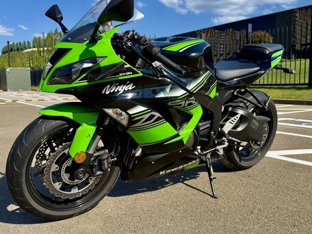 2013 Kawasaki ZX-6R Ninja, зелёный, 530000 рублей, вид 5