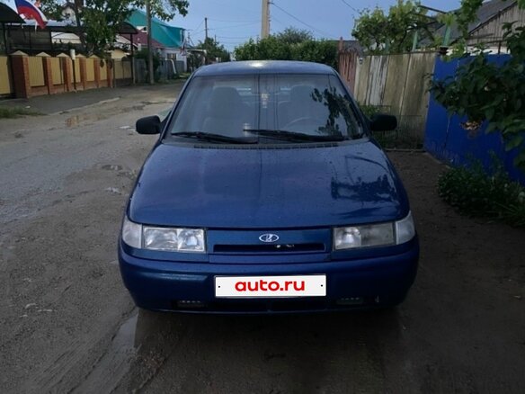 2002 Lada (ВАЗ) 2110, синий, 120000 рублей - вид 8