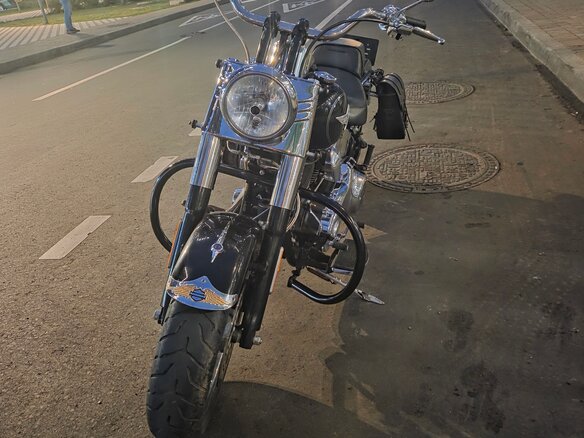 2017 Harley-Davidson Fat Boy, чёрный, 1130000 рублей - вид 1