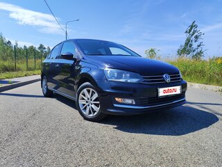 2017 Volkswagen Polo V Рестайлинг, чёрный, 1390000 рублей, вид 1