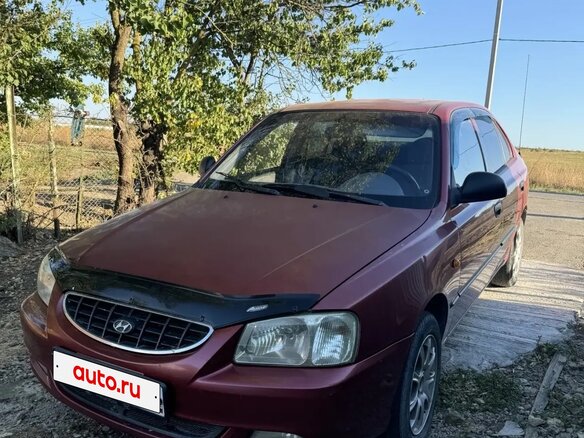 2005 Hyundai Accent ТагАЗ II, красный, 300000 рублей - вид 9