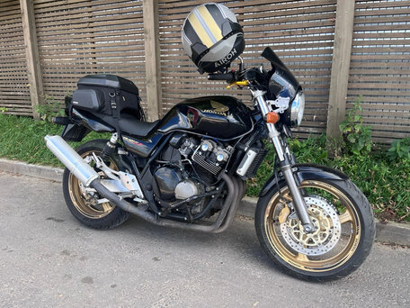 2002 Honda CB 400 Super Four, чёрный, 300000 рублей, вид 1