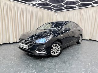 2017 Hyundai Solaris II, чёрный, 1379000 рублей, вид 1