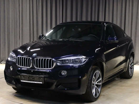 2018 BMW X6 40d II (F16), чёрный, 3649000 рублей
