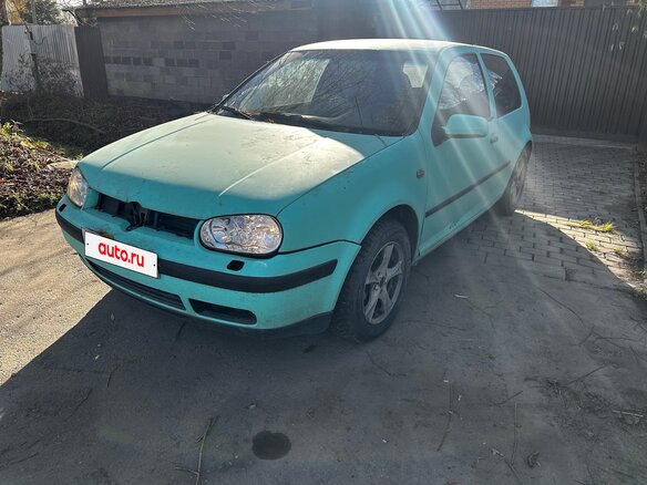 2000 Volkswagen Golf IV, синий, 175000 рублей - вид 1
