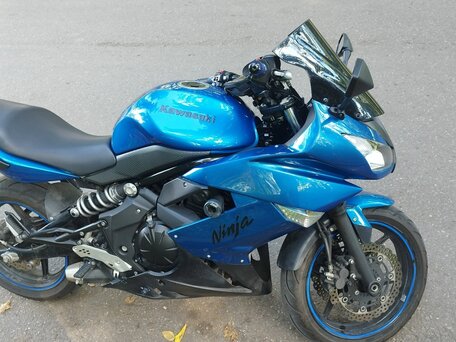 2013 Kawasaki ER-4F (Ninja 400R), синий, 420000 рублей, вид 2