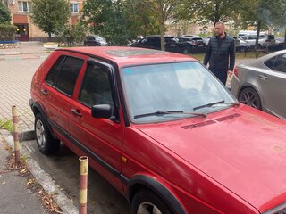 1989 Volkswagen Golf II, красный, 120000 рублей, вид 2