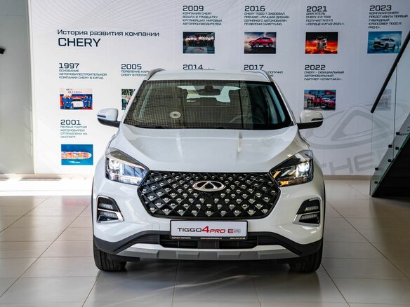 2024 Chery Tiggo 4 Pro I Рестайлинг, белый - вид 1