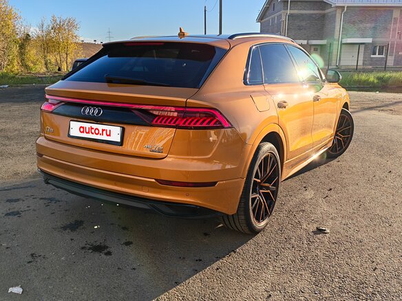 2019 Audi Q8 45 TDI I (4M), оранжевый, 6250000 рублей - вид 10