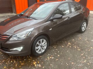 2014 Hyundai Solaris I Рестайлинг, коричневый, 950000 рублей, вид 1