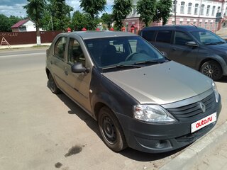 2011 Renault Logan I Рестайлинг, бежевый, 210000 рублей, вид 4