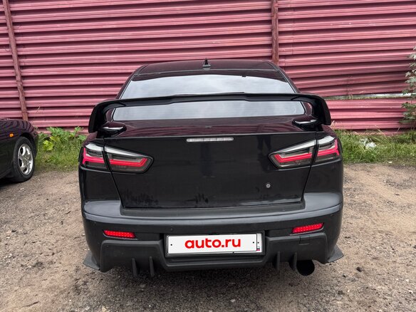 2008 Mitsubishi Lancer X, чёрный, 690000 рублей - вид 4