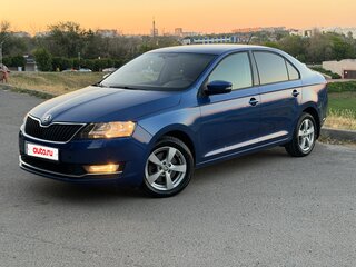 2017 Skoda Rapid I Рестайлинг, синий, 1095000 рублей, вид 1