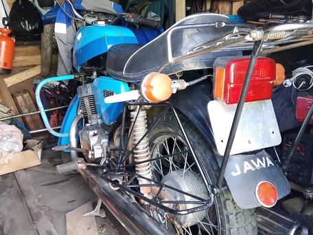 1986 Jawa 350 CL, голубой, 60000 рублей, вид 3