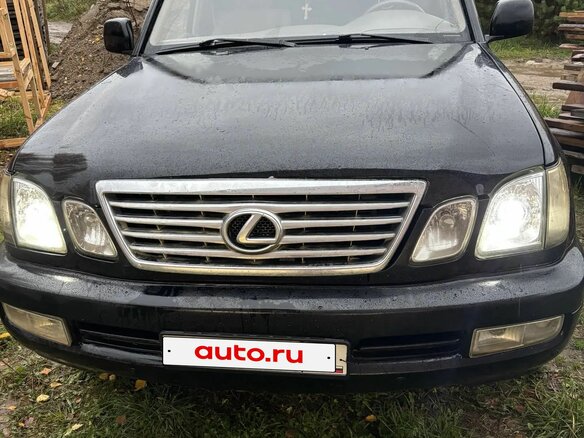 2001 Lexus LX 470 II, чёрный, 1050000 рублей - вид 1
