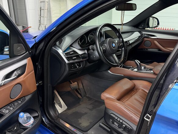 2017 BMW X6 40d II (F16), синий, 4100000 рублей - вид 9
