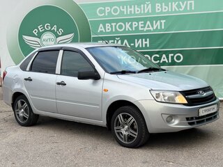 2013 Lada (ВАЗ) Granta I, серебристый, 390000 рублей, вид 2