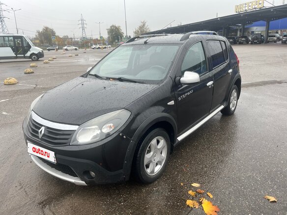 2012 Renault Sandero Stepway I, чёрный, 405000 рублей - вид 1
