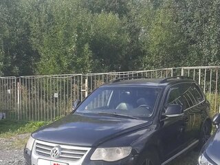 2008 Volkswagen Touareg I Рестайлинг, чёрный, 750000 рублей, вид 3