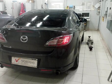 2008 Mazda 6 II (GH), чёрный, 630000 рублей, вид 3