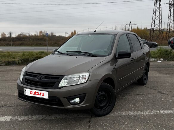 2017 Lada (ВАЗ) Granta I, коричневый, 390000 рублей - вид 10