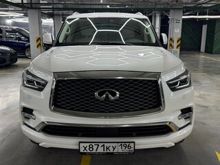 2018 Infiniti QX80 I Рестайлинг 2, белый, 3900000 рублей, вид 2