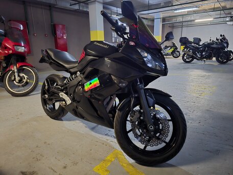2011 Kawasaki ER-6F (Ninja 650R), чёрный, 435000 рублей, вид 1