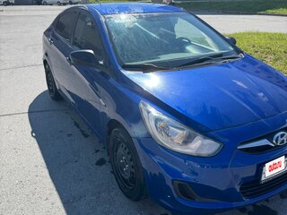 2012 Hyundai Solaris I, синий, 680000 рублей, вид 3